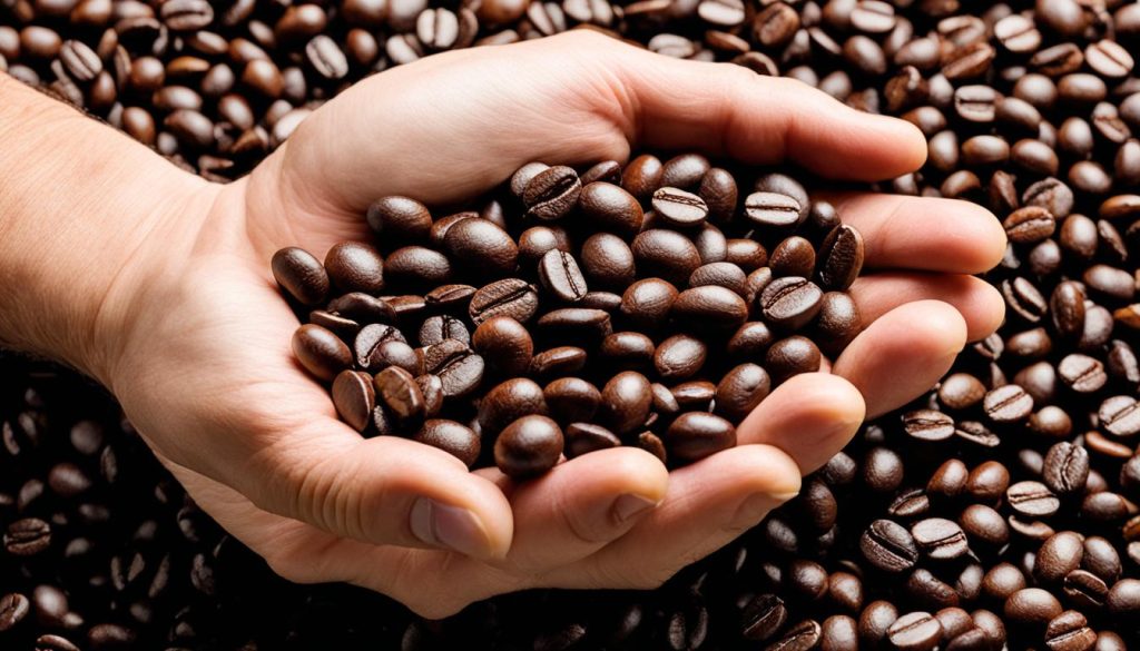 Freshly roasted espresso beans Freshly roasted espresso beans
