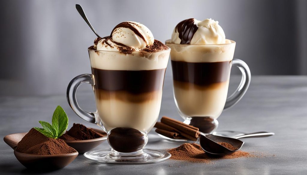 Affogato Italian dessert