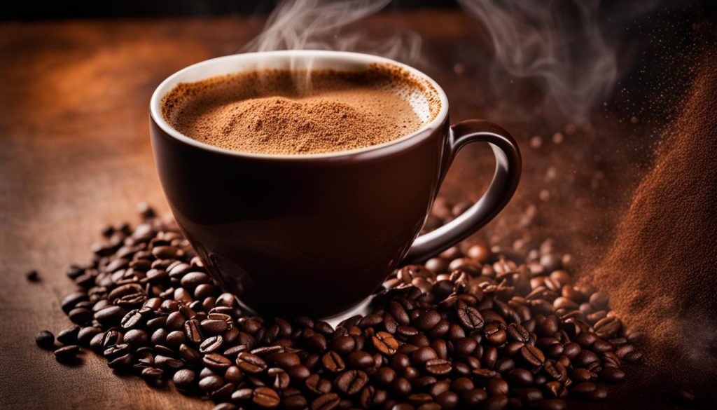 Infused coffee powder Infused coffee powder